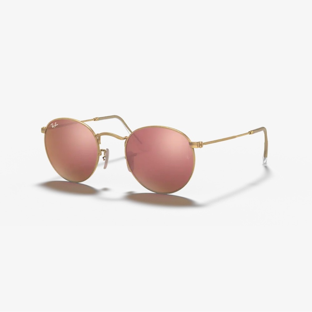 Ray Ban rose gold glasses